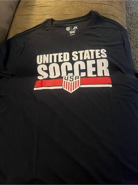 USA Soccer Graphic Tee - Navy Short Sleeve